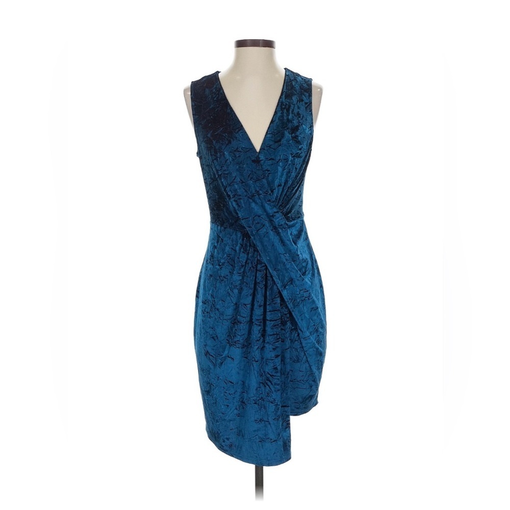 Chic Asymmetrical Blue Dress